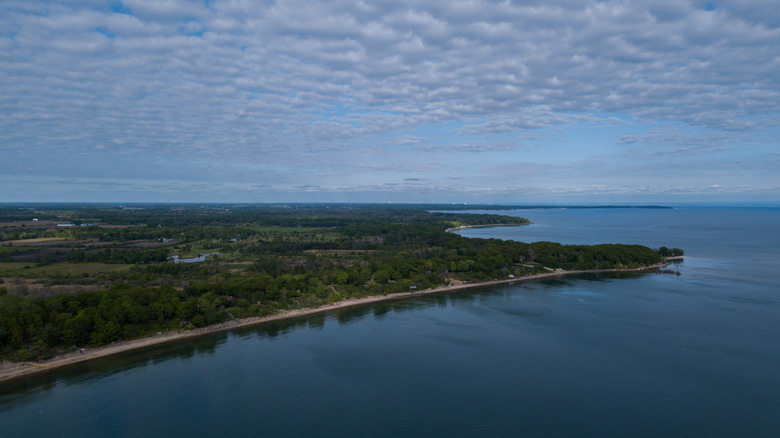 View of Lake Erie from Port Colborne