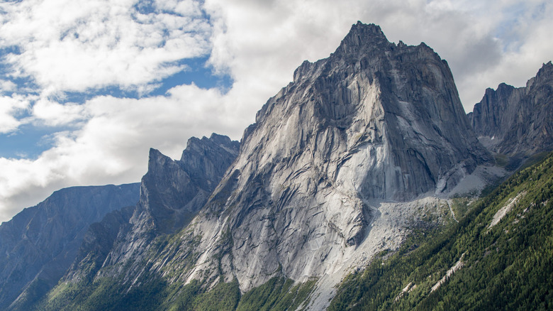 The jagged peaks of The Unclimbables in Nahanni National Park, Canada