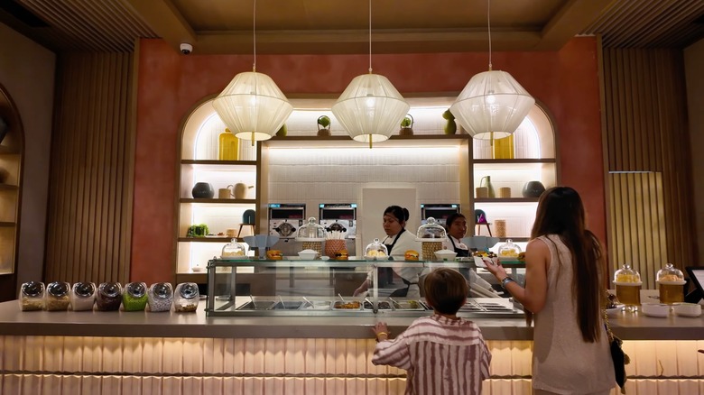 Getting ice cream at AVA Resort Cancun