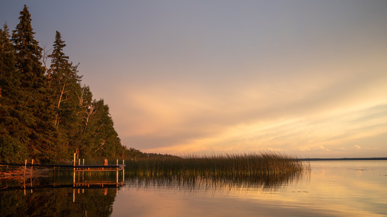 View of Candle Lake in Canada