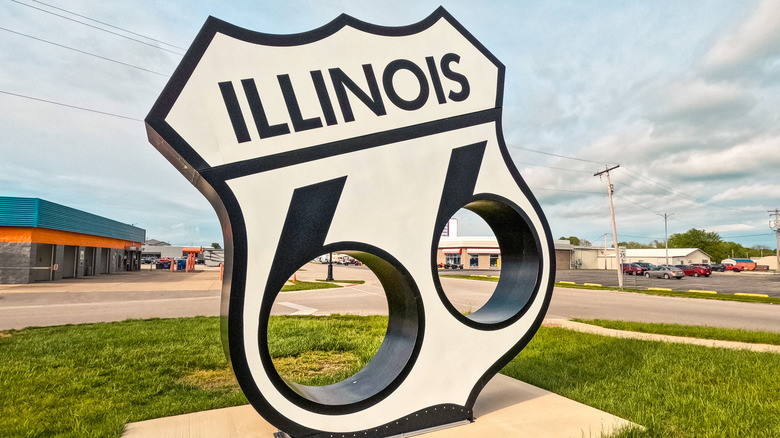 Route 66 Illinois sign