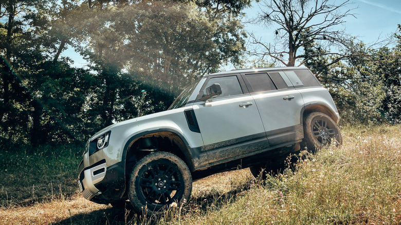 Aerial view of The Quail golf course & Land Rover driving experience in Carmel Valley, California