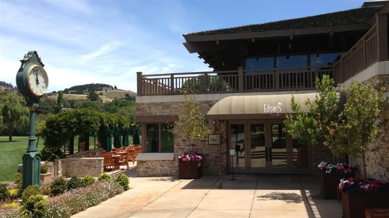 Outside of Edgar's Resteraunt at The Quail