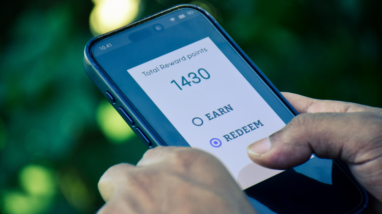 Loyalty points on a smartphone