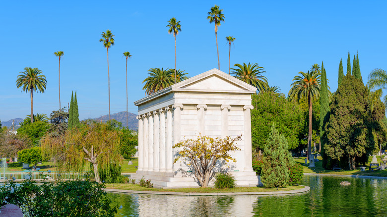 pond at Hollywood Forever Cemetery