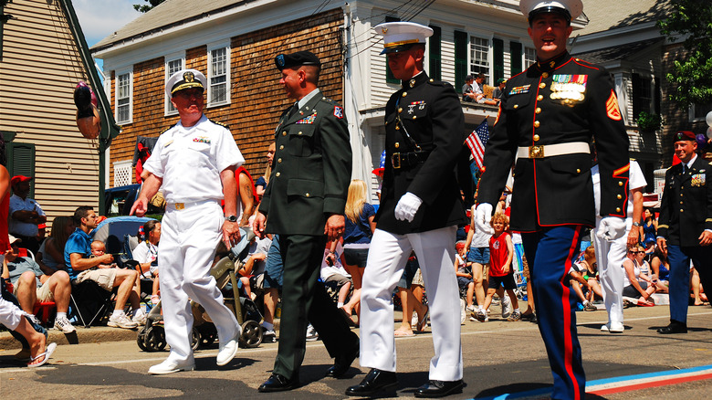 Parade in Bristol, Rhode Island