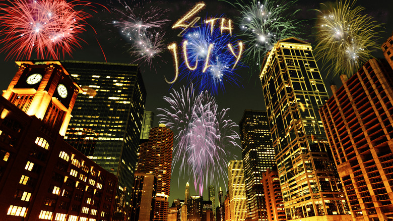 Independence Day fireworks in Chicago