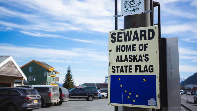 Sign in Seward, Alaska