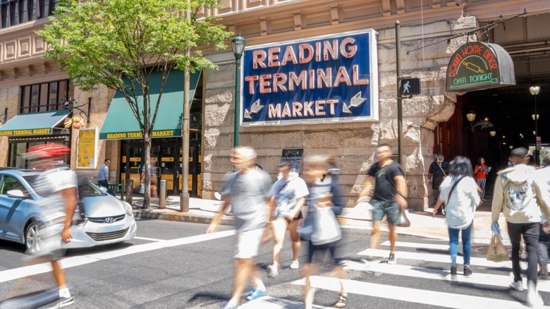 People walking in the Center City District, Philadelphia.