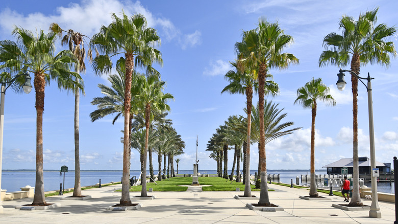 Waterfront park in Sanford, Florida