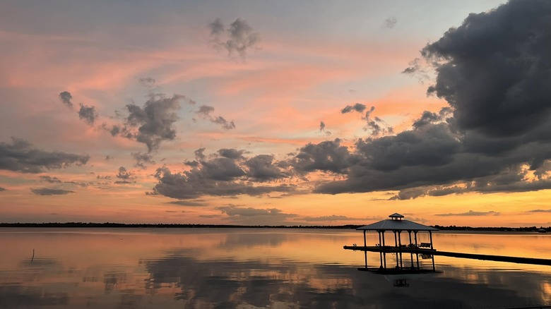 Sunset on Lake Buffum, Florida