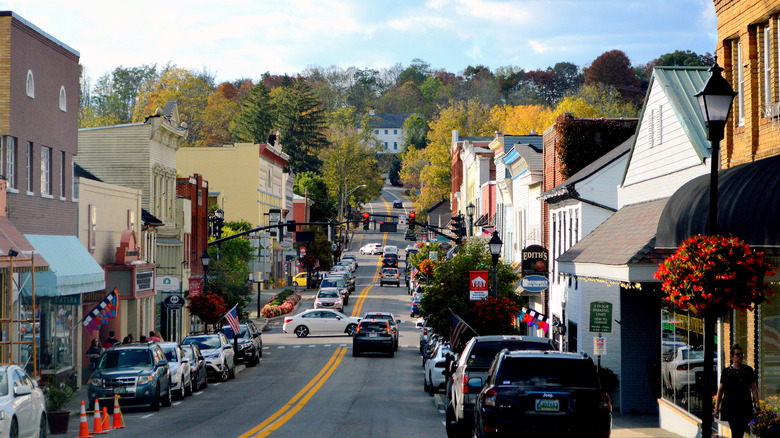 The streets of Lewisburg, Pennsylvania, close to Raymond B. Winter State Park