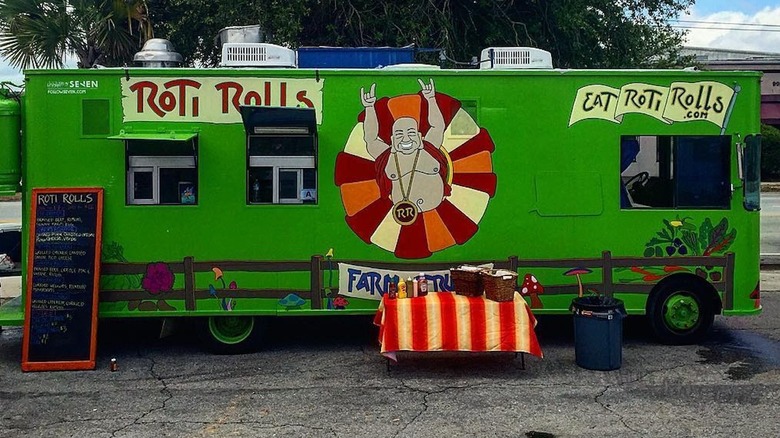 Roti Rolls food truck in Charleston, South Carolina