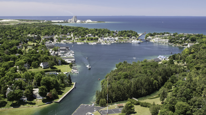 Round Lake in Charlevoix, Michigan