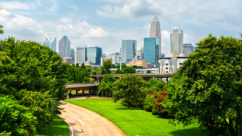 The downtown Charlotte skyline