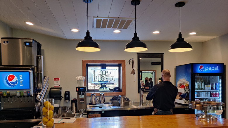 Counter at Farmhouse Cafe in Cheney