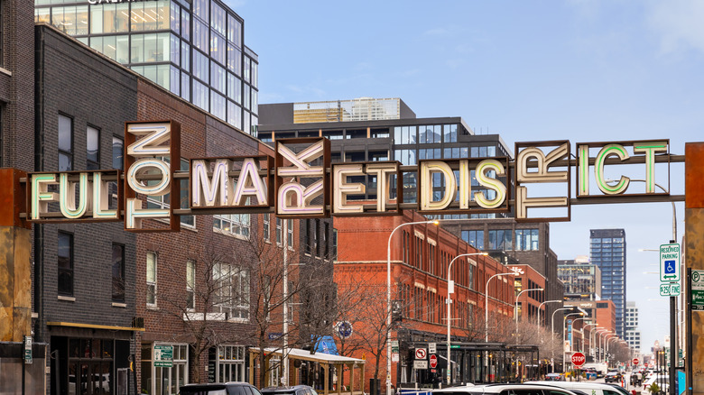 Fulton Market District sign