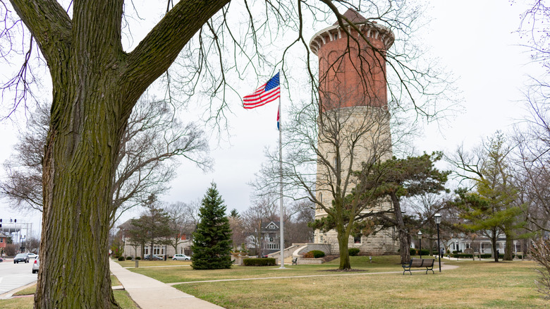 Tower Green in Western Springs, Illinois