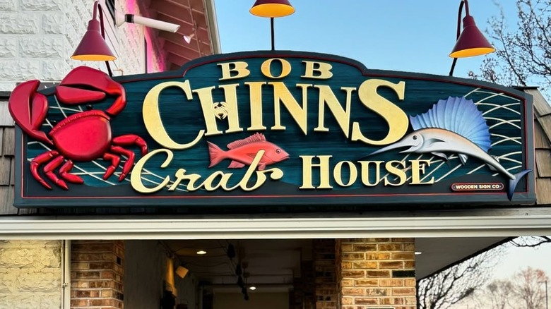 Sign outside of of Bob Chinn's Crab House