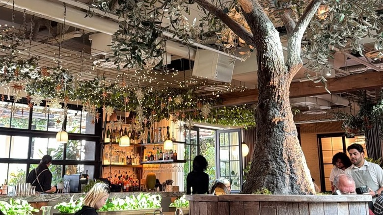 The dining room at Aba in Chicago