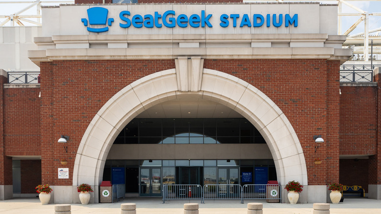 Entrance to the SeatGeek Stadium in Bridgeview, Illinois