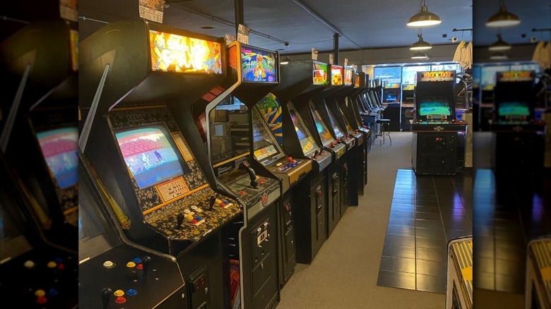 A selection of Galloping Ghost Arcade's many games