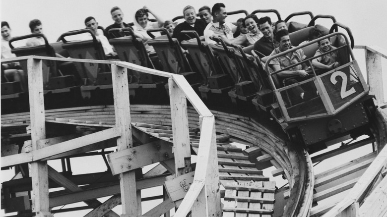 The Bobs roller coaster at Chicago's now-closed Riverview Park.