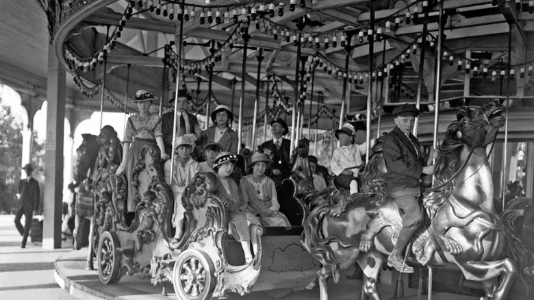 The now-closed Chicago Riverview Park's specially commissioned hand-carved carousel.