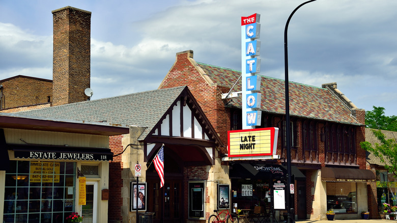 Historic Catlow Theater in downtown Barrington, IL