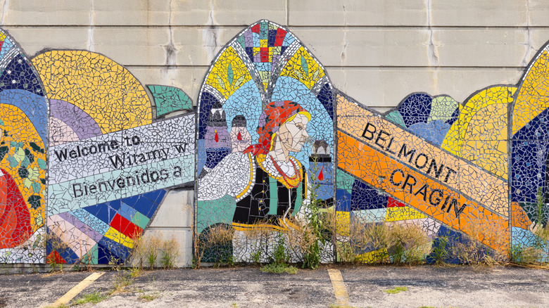 Street art in Belmont-Cragin neighborhood of Chicago