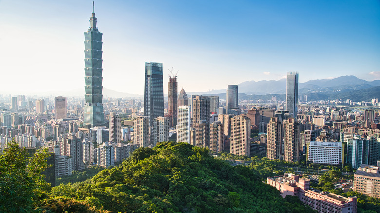 Aerial view of Taipei, Taiwan
