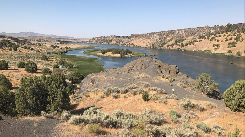The Snake River American Falls Reservoir