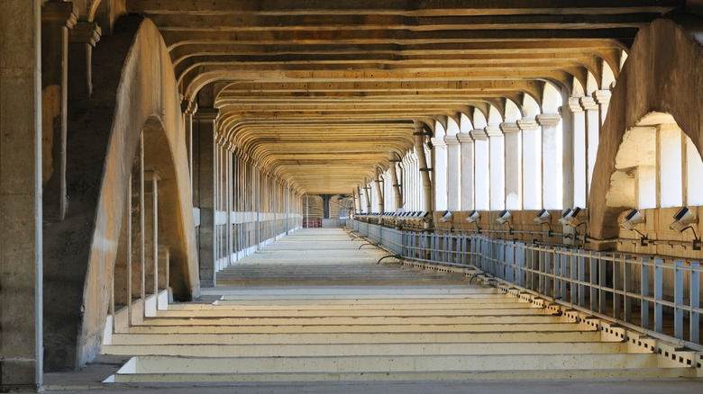 Below the main deck of the Detroit-Superior Bridge in Cleveland