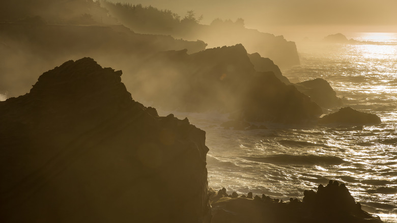 Rough seas near Coos Bay, OR