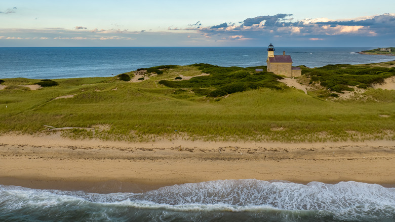 A view of the North Lighthouse, New Shoreham, Block Island, Rhode Island