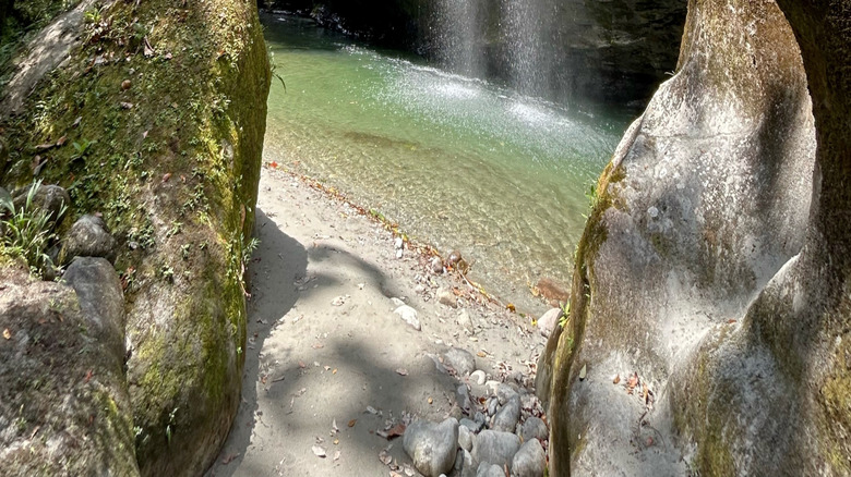 A small waterfall in Guape Canyon