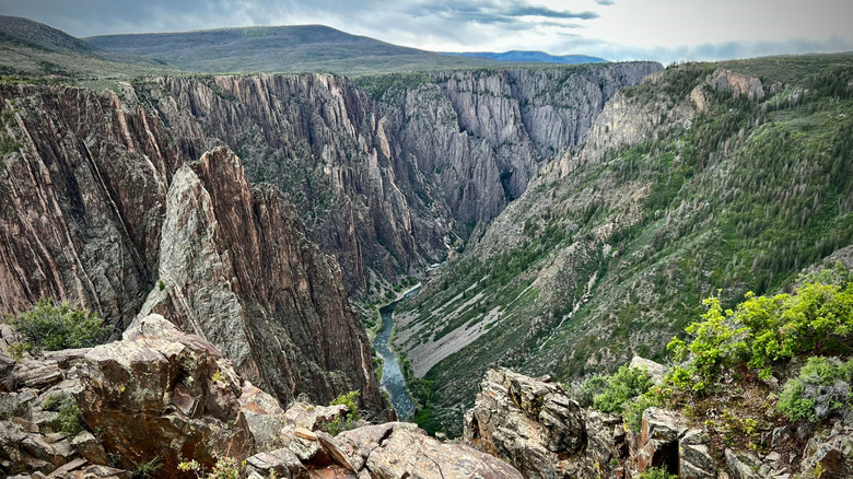 The soaring walls of the Black Canyon of the Gunnison