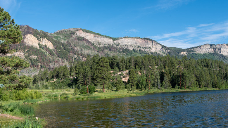 The landscape around Haviland Lake in San Juan National Forest, Colorado