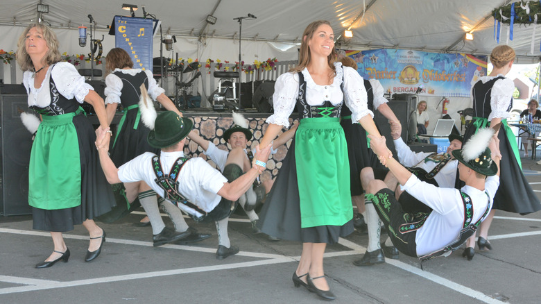 Musical performance during Parker Oktoberfest