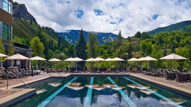 Outdoor pool at The Westin Riverfront in Avon, Colorado