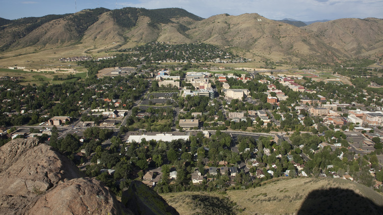 The historic downtown of Castle Rock