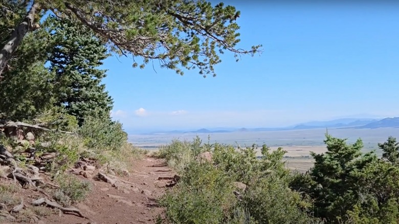 View from the Rainbow Falls Trail near Westcliffe, Colorado