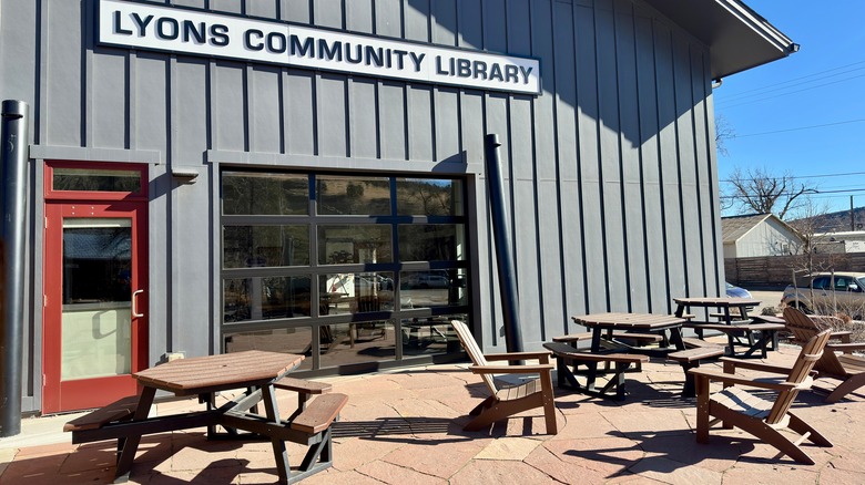 The community library in Lyons, CO
