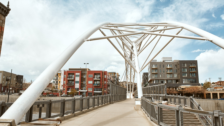 Highland Bridge leading into the LoHi neighborhood of Denver