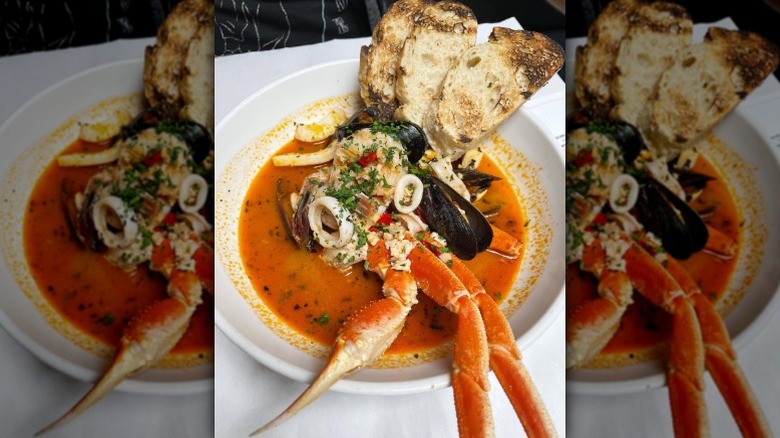 The Sunday special Italian seafood stew cioppino at Jax Fish House & Oyster Bar in Colorado
