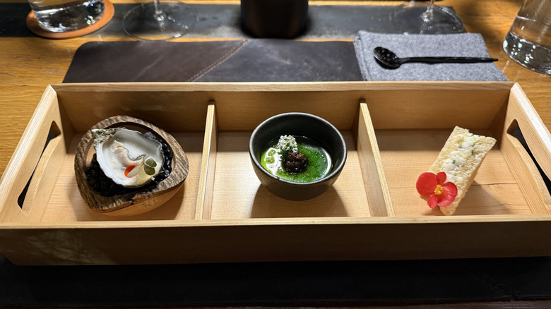 Bento box at The Wolf's Tailor in Denver, Colorado