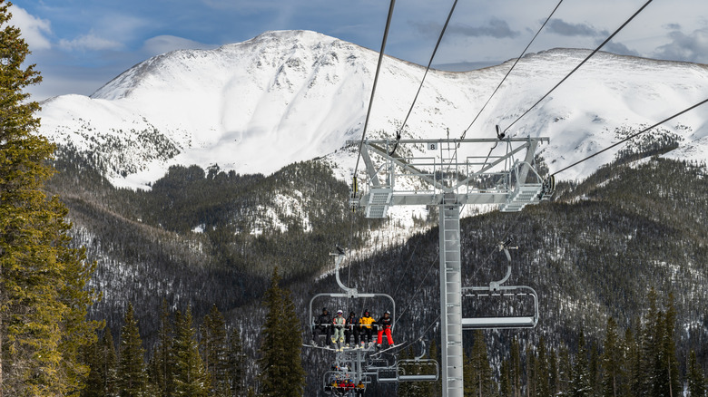 Ski lifts at Winter Park, CO