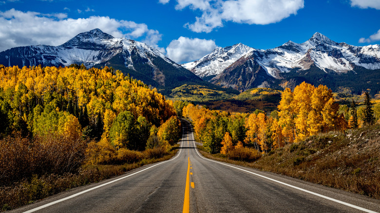 Autumn colors in the mountains near Telluride, Colorado