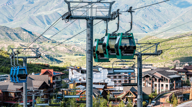 Snowmass Village gondola in June