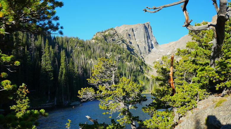 Dream Lake on the Bear lake to Dream Lake trail Colorado Rocky Mountains National Park